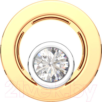 Подвеска из розового золота ZORKA 4D0063.14K.R (с бриллиантом)