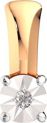 Подвеска из комбинированного золота ZORKA 4D0065.14K.B (с бриллиантом)