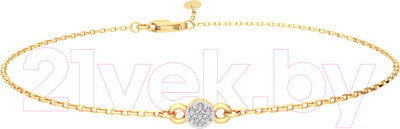 Браслет из розового золота ZORKA 6D0006.14K.R (18см, с бриллиантом)