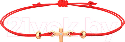 Браслет из розового золота ZORKA 6D0014.14K.R.02.ZZ (18см, с бриллиантом)