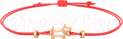 Браслет из розового золота ZORKA 6D00153.14K.R.02 (18см, с бриллиантом)