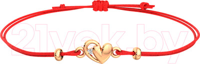 Браслет из розового золота ZORKA 6D0017.14K.R.02.ZZ (18см, с бриллиантом)