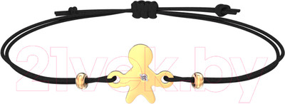 Браслет из розового золота ZORKA 6D0057.14K.R.01 (18см, с бриллиантом)