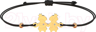 Браслет из розового золота ZORKA 6D0059.14K.R.01 (18см, с бриллиантом)