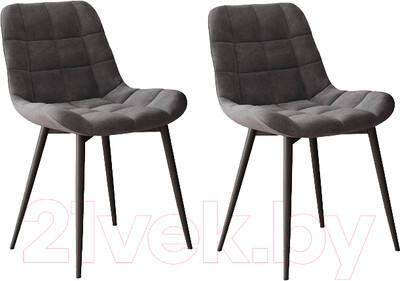 Набор стульев ДСВ Президент (графит софт)