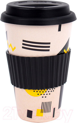 Стакан для горячих напитков Darvish С крышкой / SR-H-1665-2 