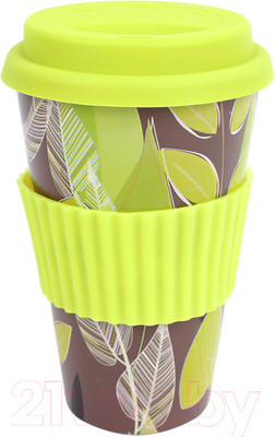 Стакан для горячих напитков Darvish С крышкой / SR-H-1665-3 