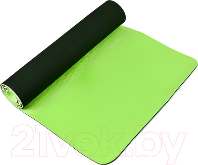 Коврик для йоги и фитнеса CLIFF TPE 1830x610x6мм (темно-зеленый)