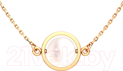 Колье из розового золота ZORKA 550665.14K.R.SP (40см, с жемчугом)