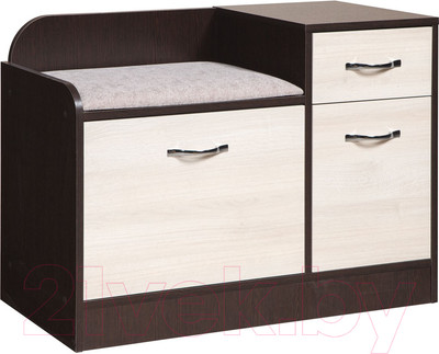 Тумба в прихожую Мебель-Класс Порто-7 (венге/ясень шимо светлый, левая)