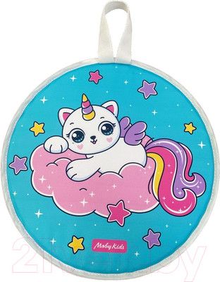 Санки-ледянка Moby Kids С принтом Котик / 582506