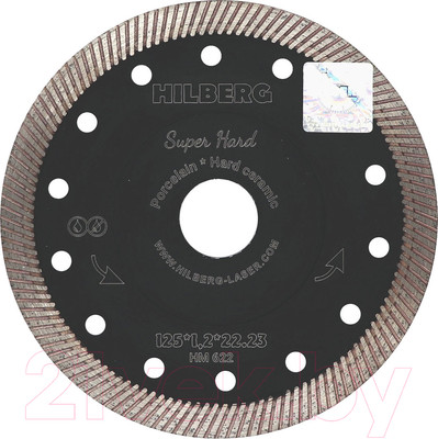 Отрезной диск алмазный Hilberg Super Hard Турбо HM622