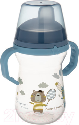 Поильник Canpol Bonjour Paris / 56/613 (250мл, синий)