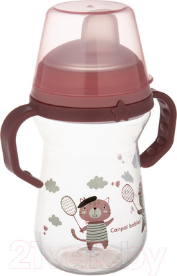 Поильник Canpol Bonjour Paris / 56/613 (250мл, розовый)