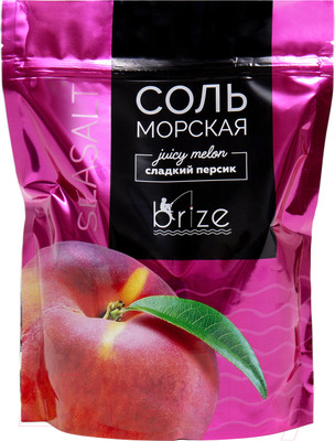 Соль для ванны Medicalfort Brize Сладкий персик Косметическая морская ароматизированная (1.1кг)