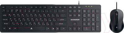 Комплект клавиатура и мышь Accesstyle KM201-OC (темно-серый)