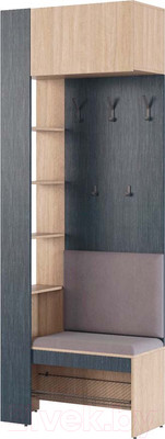 Вешалка для одежды Алисия Палермо мод 1 / АЯ.13.20.01 (палермо/рейн морион)