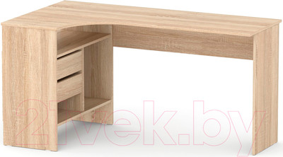 Компьютерный стол Сокол-Мебель СПМ-25 (левый, дуб сонома)