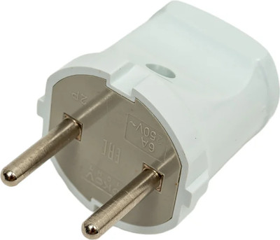 Вилка штепсельная Tokov Electric TKL-PL-C01 (белый)