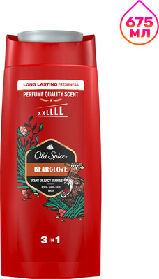 Шампунь-гель для душа Old Spice Bearglove (675мл)