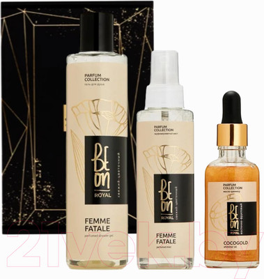 Набор косметики для тела BeOn Royal Femme Fatale №27 Гель 260мл+Мист 105мл+Масло 50мл