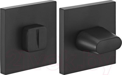 Фиксатор дверной защелки Rucetti RAP WC SLIM-S BL (черный)