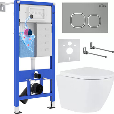 Инсталляция с унитазом подвесным Roxen StounFix Dual Fresh 560993