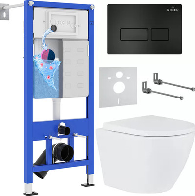 Инсталляция с унитазом подвесным Roxen StounFix Dual Fresh 579124