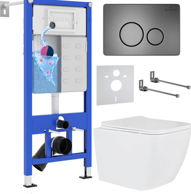 Инсталляция с унитазом подвесным Roxen StounFix Dual Fresh 625840