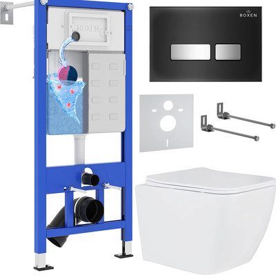 Инсталляция с унитазом подвесным Roxen StounFix Dual Fresh 646038