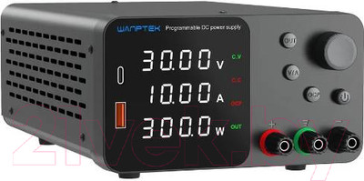 Лабораторный блок питания Wanptek TPS3010 для подключения и тестирования устройств (черный)