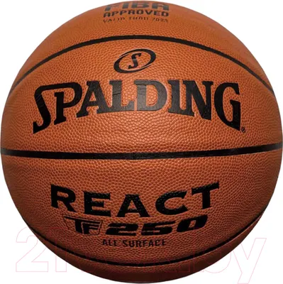 Баскетбольный мяч Spalding React TF-250 / 76-968z (размер 6)