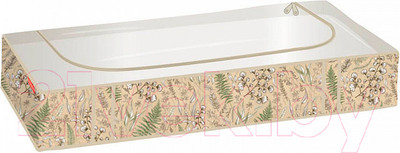 Кофр для хранения Hausmann HM-PICF22 (бежевый/растительный принт)