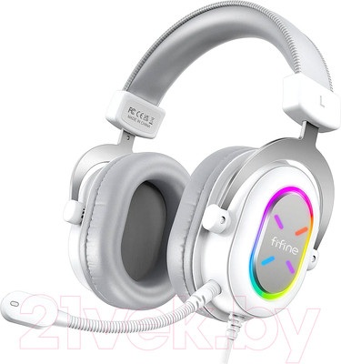 Наушники-гарнитура Fifine H6XW (белый/серый)