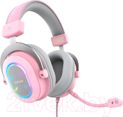 Наушники-гарнитура Fifine H6XP (розовый/серый)