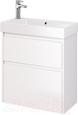 Тумба под умывальник Dreja Slim 65 / 99.0401 (белый глянец)