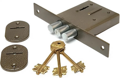 Замок врезной Симеко БИФ-0010-2x3-ЛК (б/п)