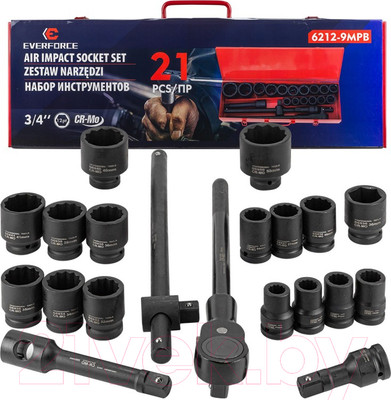 Универсальный набор инструментов Everforce EF-6212-9MPB
