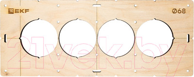 Шаблон разметочный EKF Для подрозетников / sh-d68-4