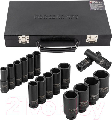 Набор головок слесарных ForceKraft FK-4172-5MPB (56701)