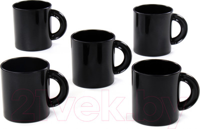 Набор кружек Полесье №1 / 73942 (5шт, черный)