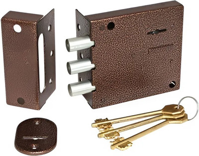 Замок накладной Симеко БИФ-0030-1x3-ЛК