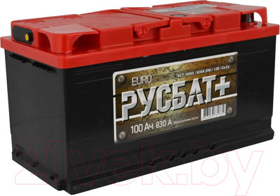 Автомобильный аккумулятор Русбат Евро 830А / 6CT-100VL 0 (100 А/ч)