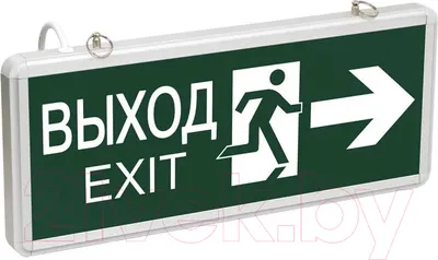 Светильник аварийный IEK ССА 1003 Выход-Exit / LSSA0-1003-003-K03