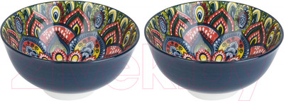 Набор салатников Nouvelle Arabesque / 0860086-Н2 (синий)