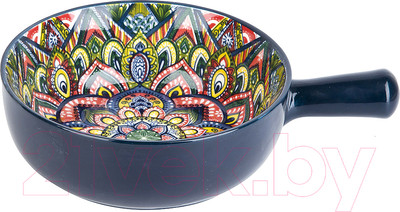 Кокотница Nouvelle С ручкой Arabesque / 0860088 (синий)