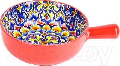 Кокотница Nouvelle С ручкой Arabesque / 0860108 (красный)