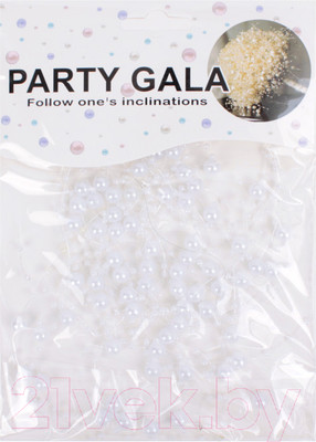 Набор украшений для праздника Darvish Бусы на леске / DV-H-1632-2 (белый)