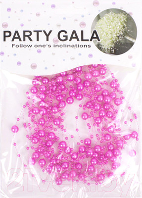 Набор украшений для праздника Darvish Бусы на леске / DV-H-1632-3 (фуксия)