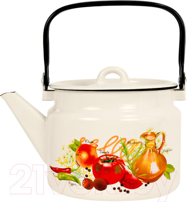 Чайник Лысьвенские эмали Итальянская кухня С-2710/4ЖмРч